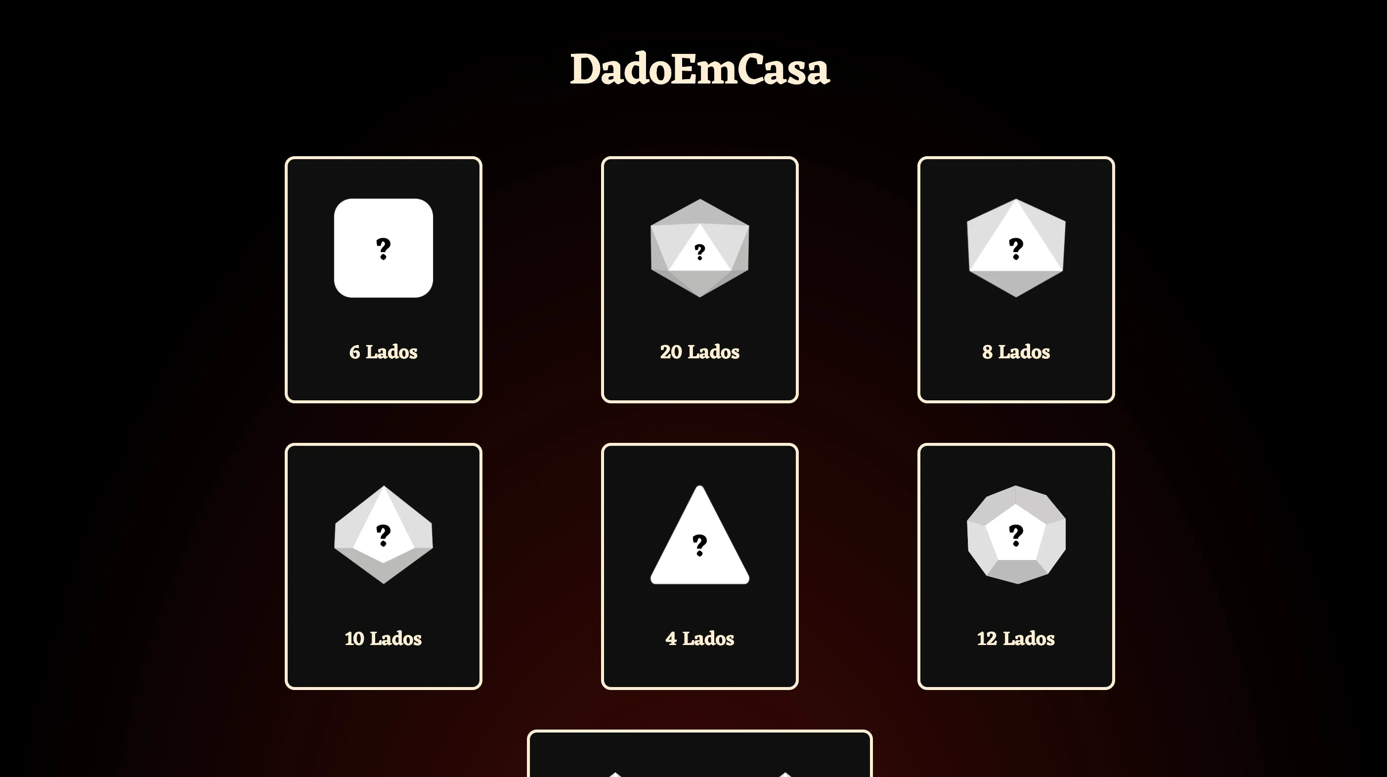 Screenshot: DadoEmCasa